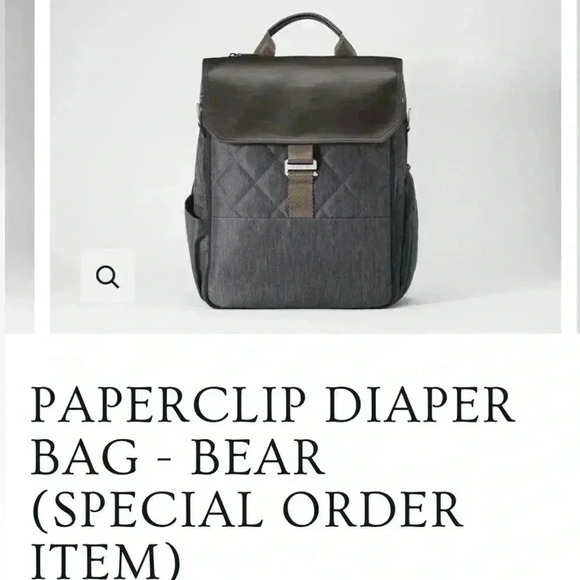 PAPERCLIP DIAPER
BAG - BEAR - Picture 4 of 7